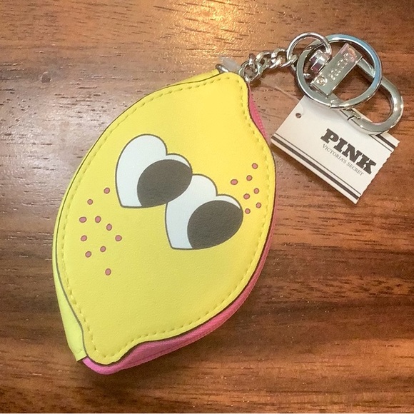 PINK Victoria's Secret Cherry Print Plush Dog in White and Pink - Picture 2 of 2